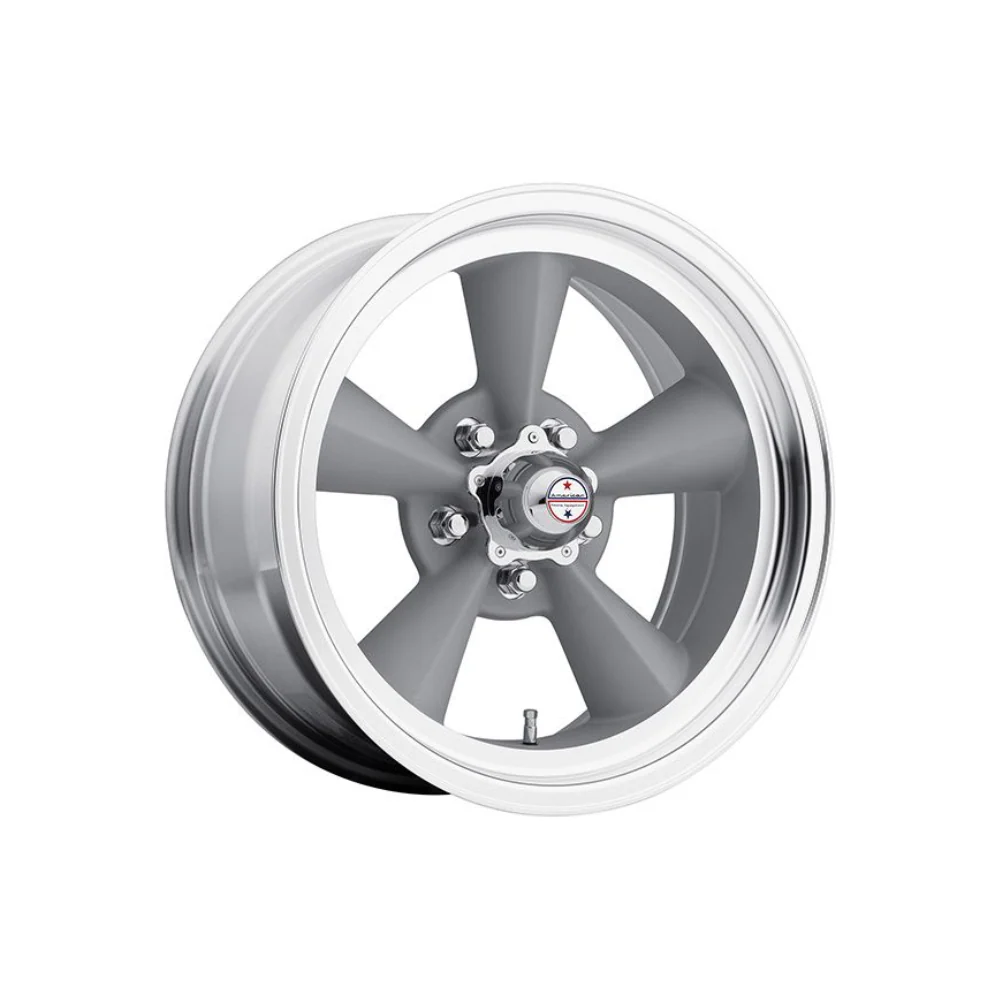 AMERICAN RACING VN309 TT O VINTAGE SILVER W- MACHINED LIP