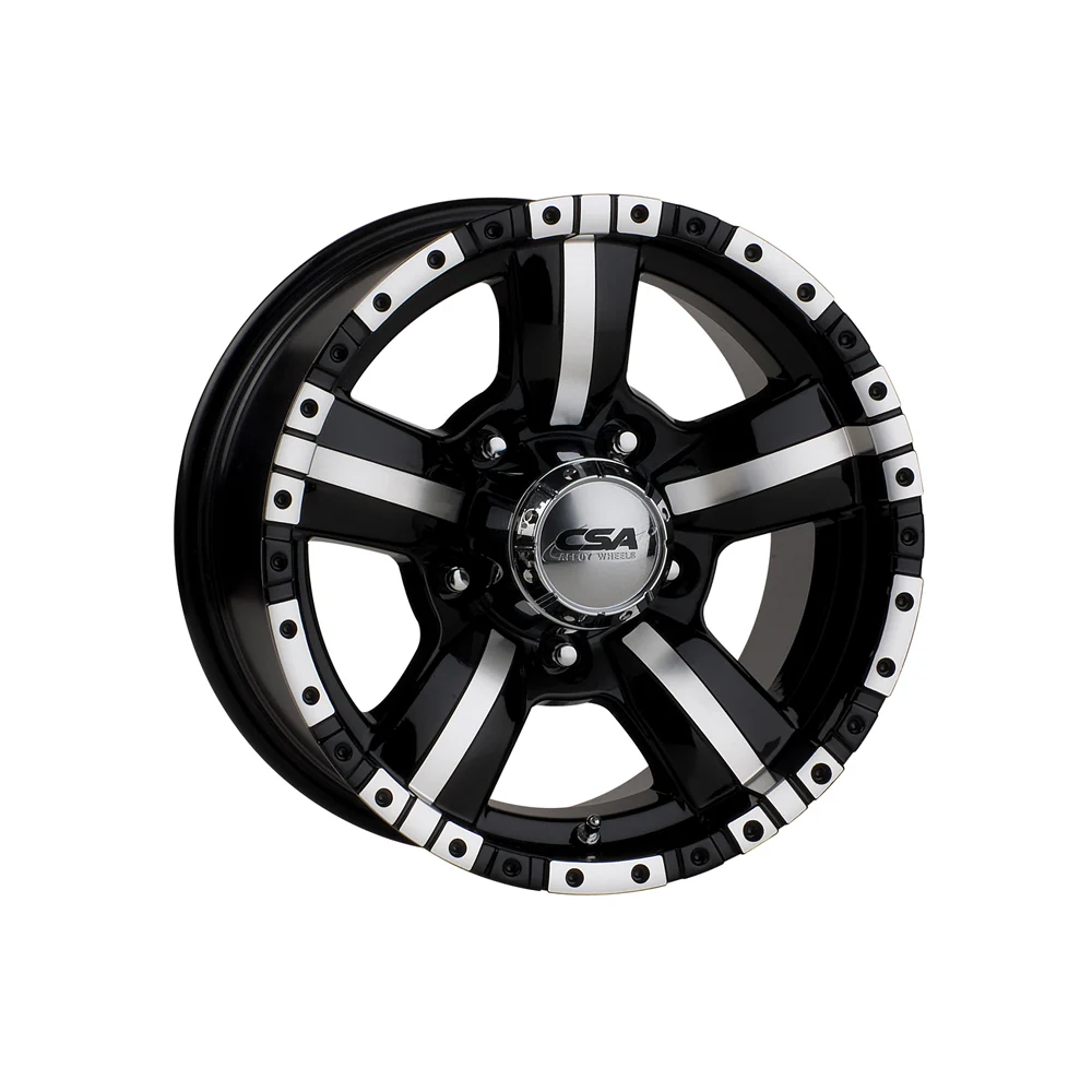 CSA WHEELS Monster Large Cap GLOSS BLACK MACHINED FACE