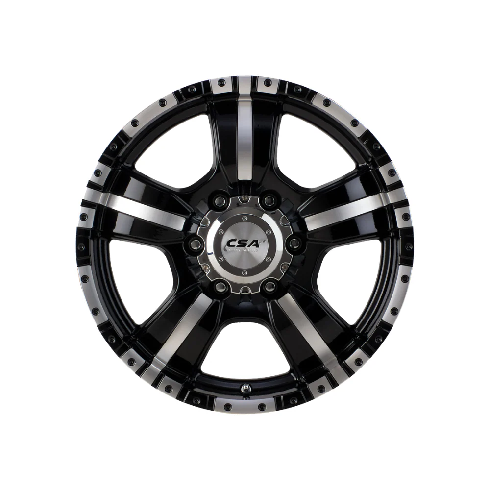 CSA WHEELS Monster Large Cap GLOSS BLACK MACHINED FACE - Image 2