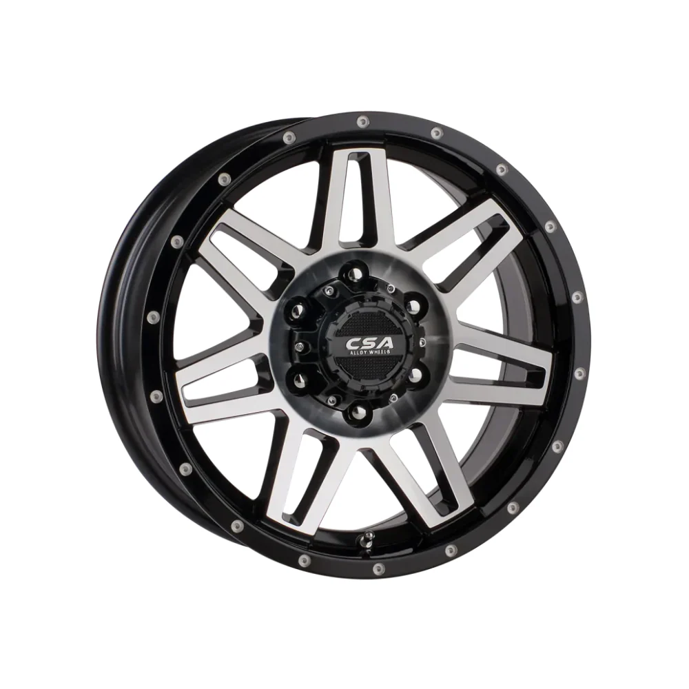 CSA WHEELS Renegade Large Cap Gloss Black Machined Face