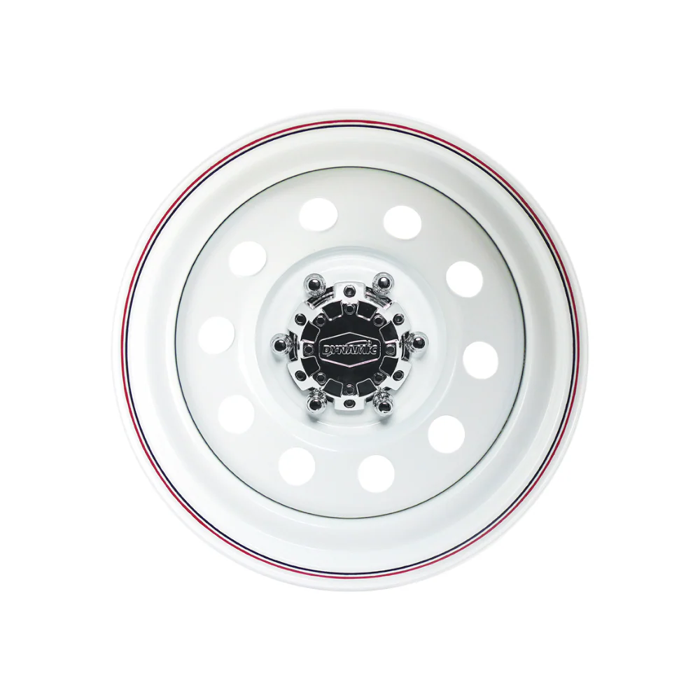 DYNAMIC WHEEL ROUND WHITE/RED-BLACK STRIPE - Image 2