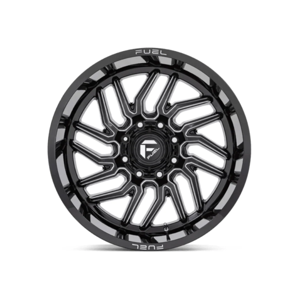 FUEL 1PC D807 HURRICANE GLOSS BLACK MILLED - Image 2