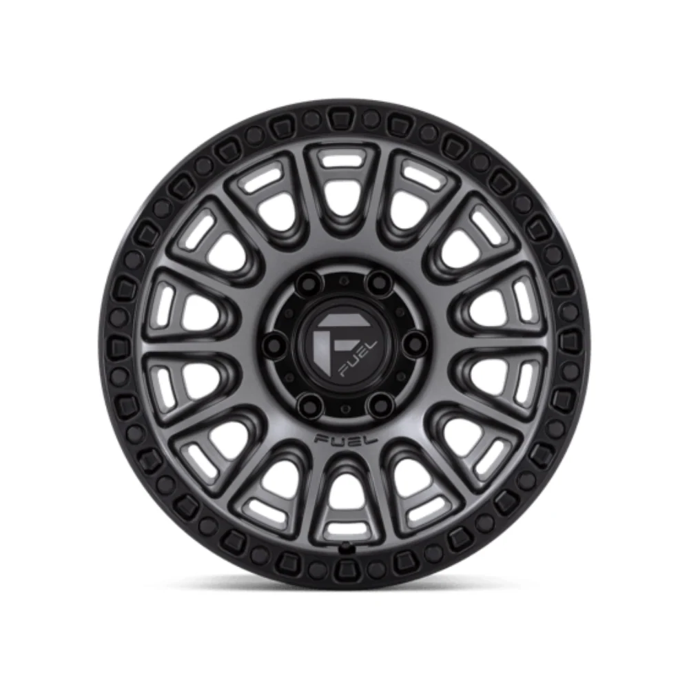 FUEL 1PC D835 CYCLE MATTE GUNMETAL WITH BLACK RING - Image 2