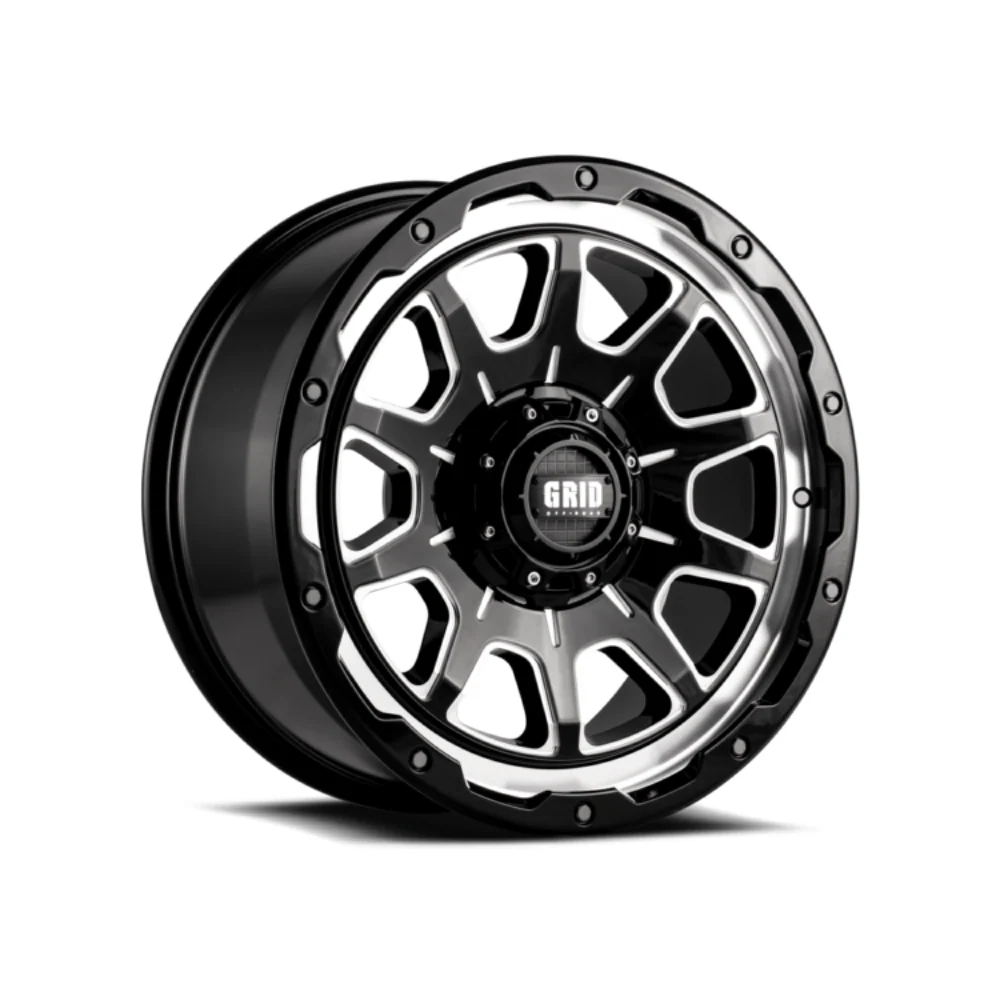 GRID GD15 GLOSS BLACK MILLED