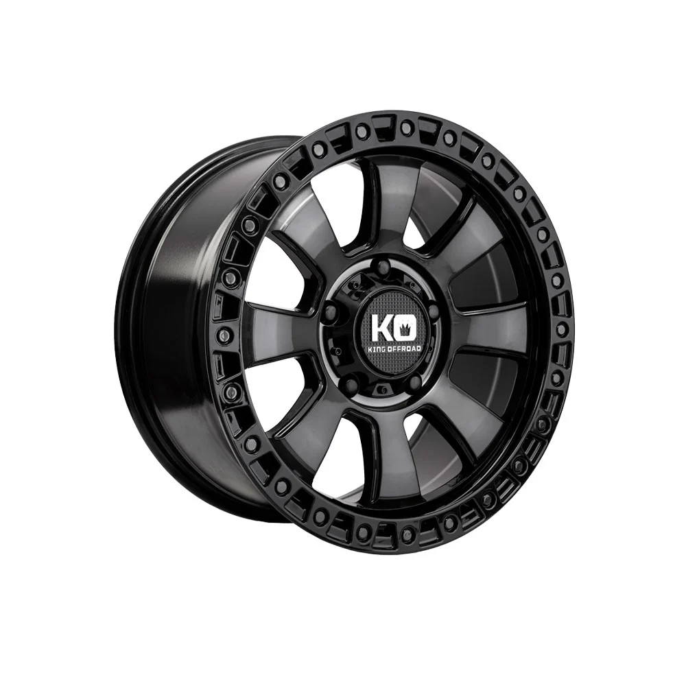KING OFFROAD ARMOR GLOSS BLACK/BLACK TINT FACE