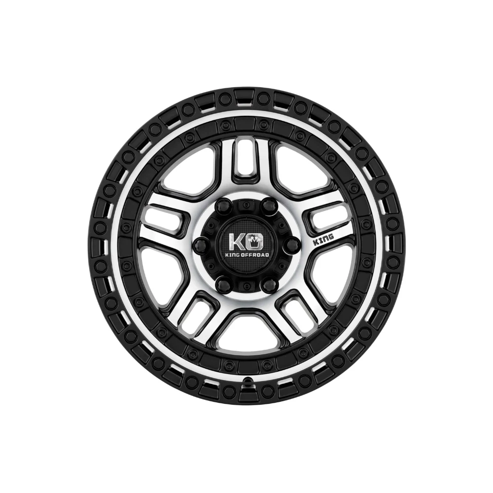 KING OFFROAD BARRETT SATIN BLACK/MACHINED FACE/MACHINED LIP - Image 2