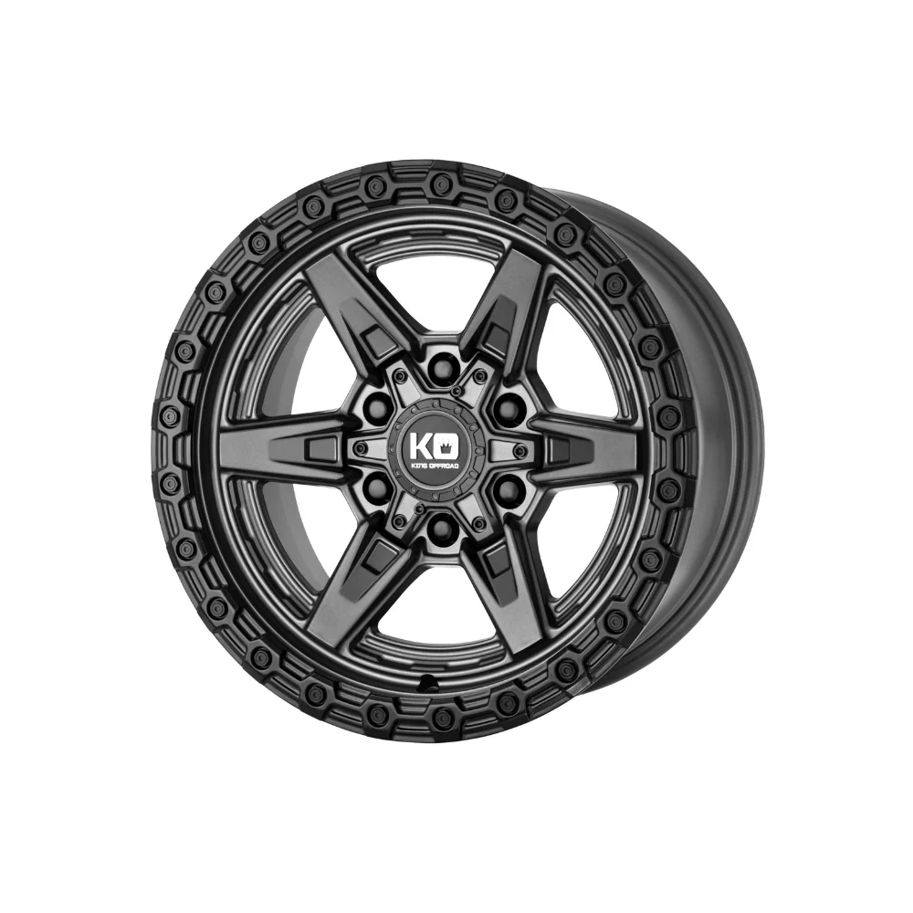 KING OFFROAD TITAN MATTE TITANIUM/SATIN BLACK LIP - Image 3