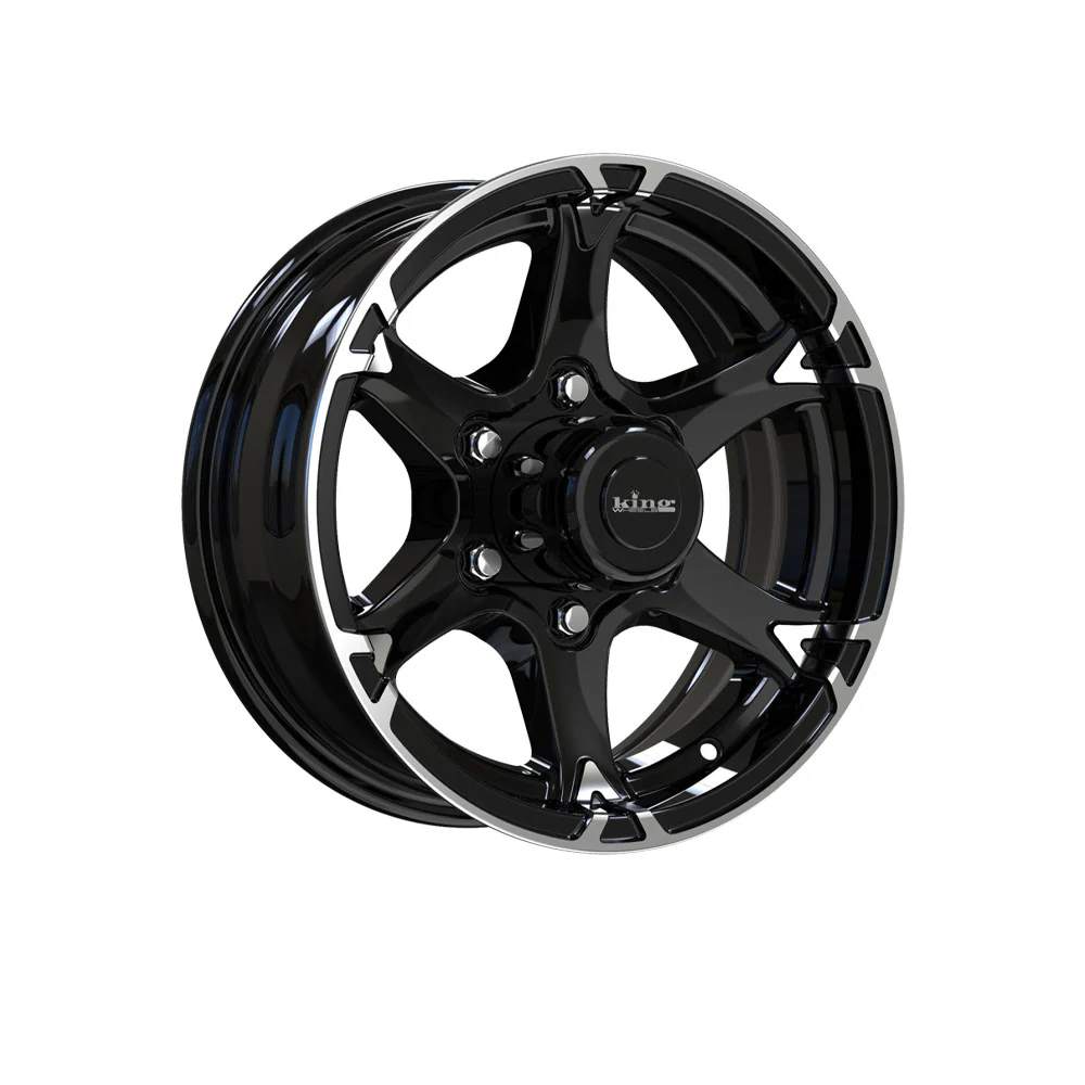 KING WHEELS CHASER 6 GLOSS BLACK/MACHINED FACE