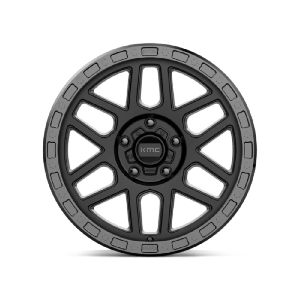 KMC KM544 MESA Satin Black With Gloss Black Lip - Image 2