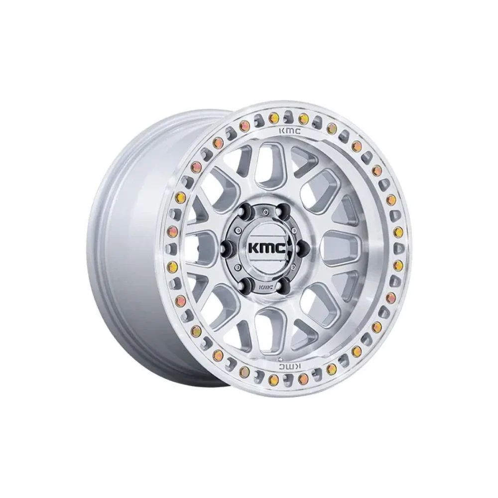 KMC KM549 GRS Gloss Silver W-Machined Face