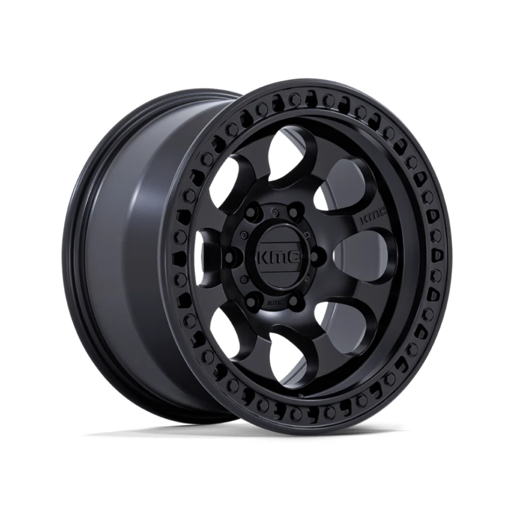 KMC KM550 RIOT MACHINED WITH SATIN BLACK LIP