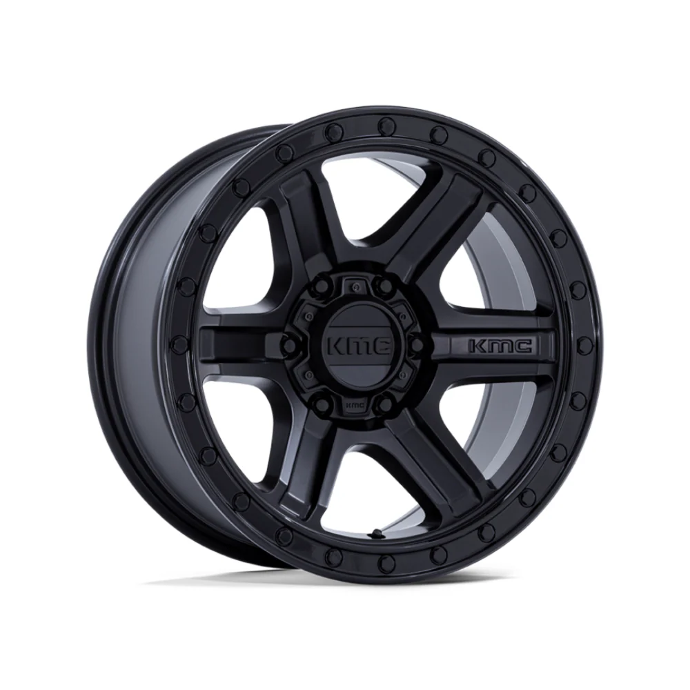 KMC KM551 OUTRUN MATTE BLACK GLOSS BLACK LIP