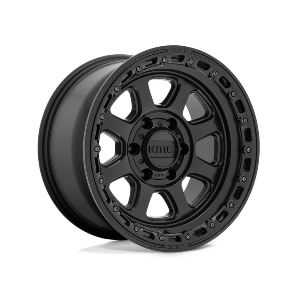 KMC XD SERIES KM548 CHASE Satin Black With Gloss Black Lip