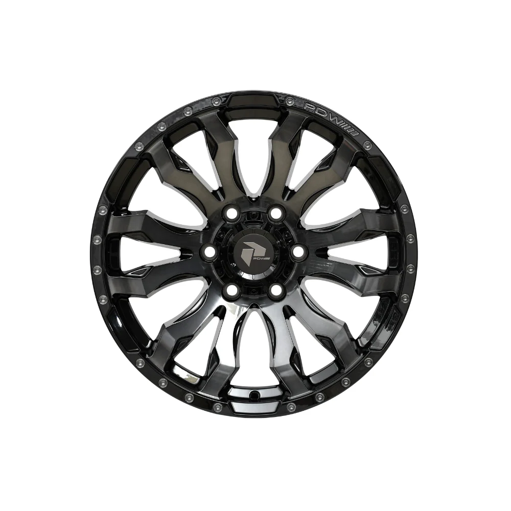 PDW WHEELS BLIZZARD DARK TINT JET BLACK - Image 2