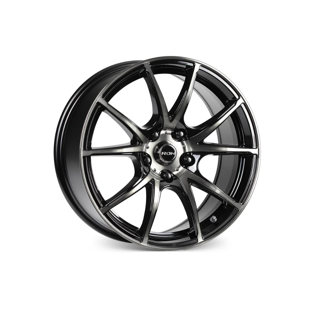 ROH WHEELS Sprint-R MATTE BLACK-MACHINED FACE