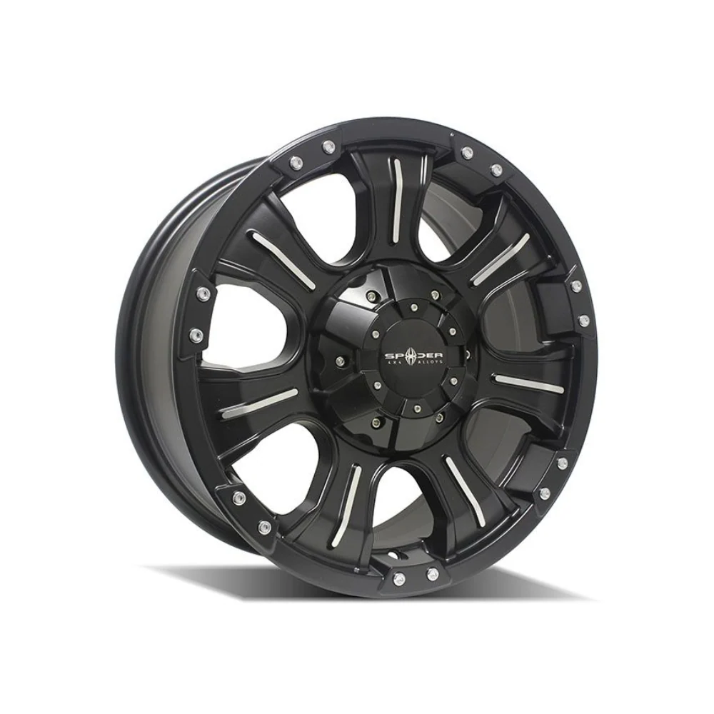 SPYDER SP-06 Satin Black w-Machined Pinstripe